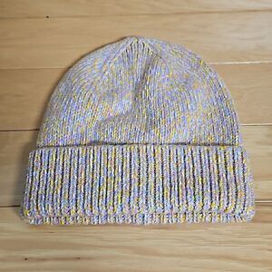 J. Crew Crewcuts Marl Beanie Knit Winter Hat Cap Rainbow Girls S-M